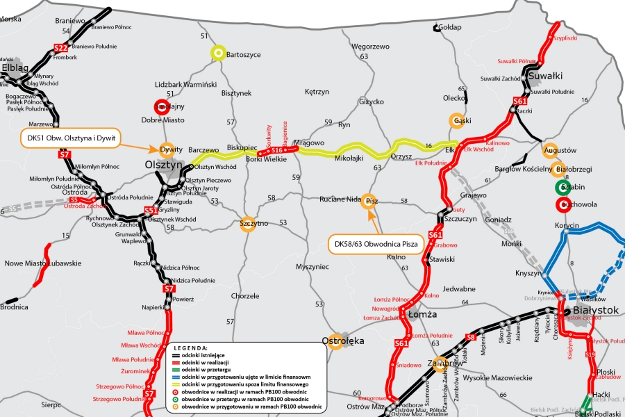 Tak zmieni się drogowa mapa Mazur w ciągu najbliższych lat